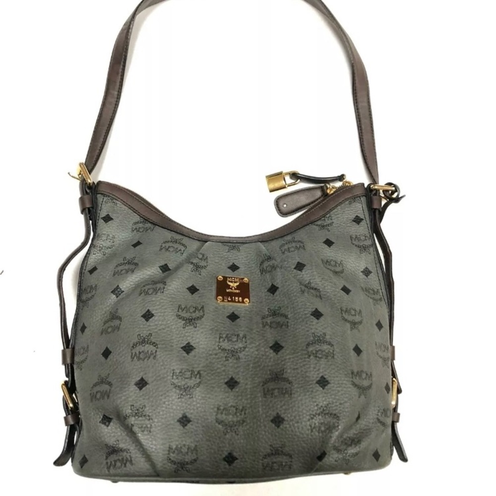 SOLD MERCARI Authentic MCM Hobo Bag Gray